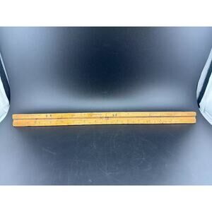 Vintage 3-Sided Wooden Ruler K&E School Quality